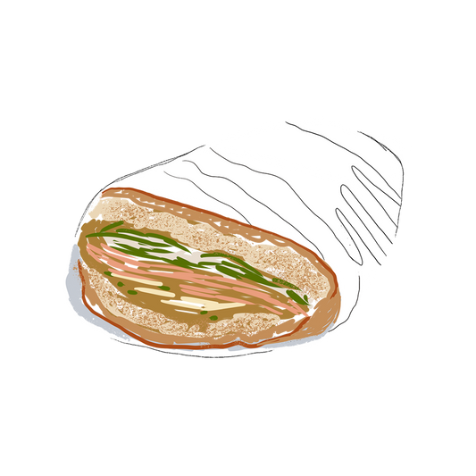 HAM AND TOMATO SANDWICH