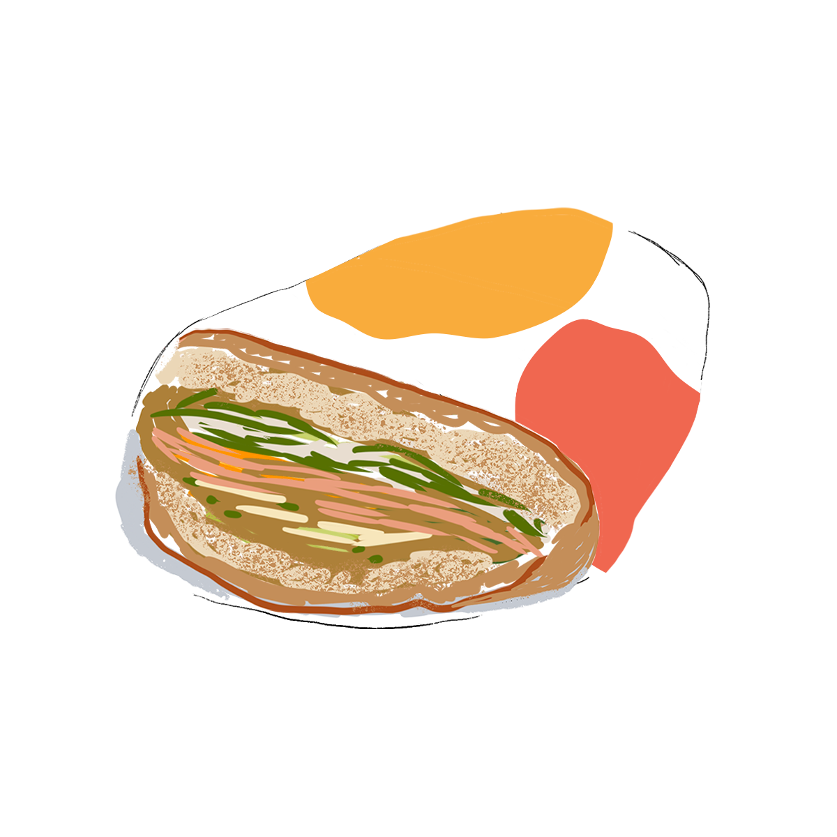 SALAD AND TURKEY SANDWICH